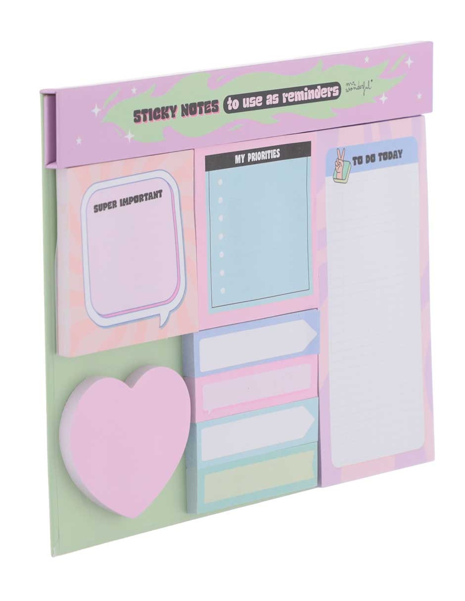 Notas adhesivas de diferentes diseños Mr Wonderful