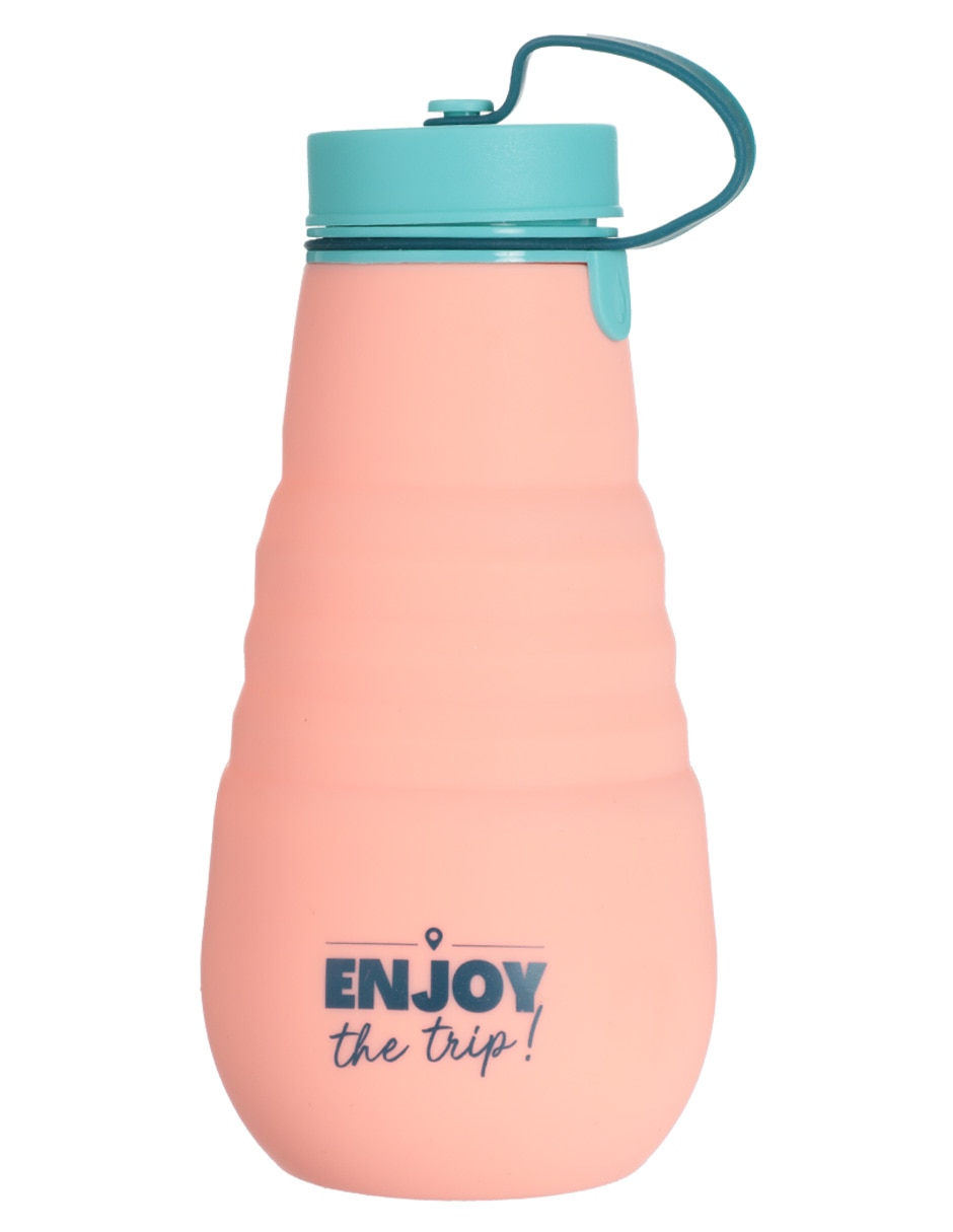 Botella de agua de plástico con tapa rosca 1