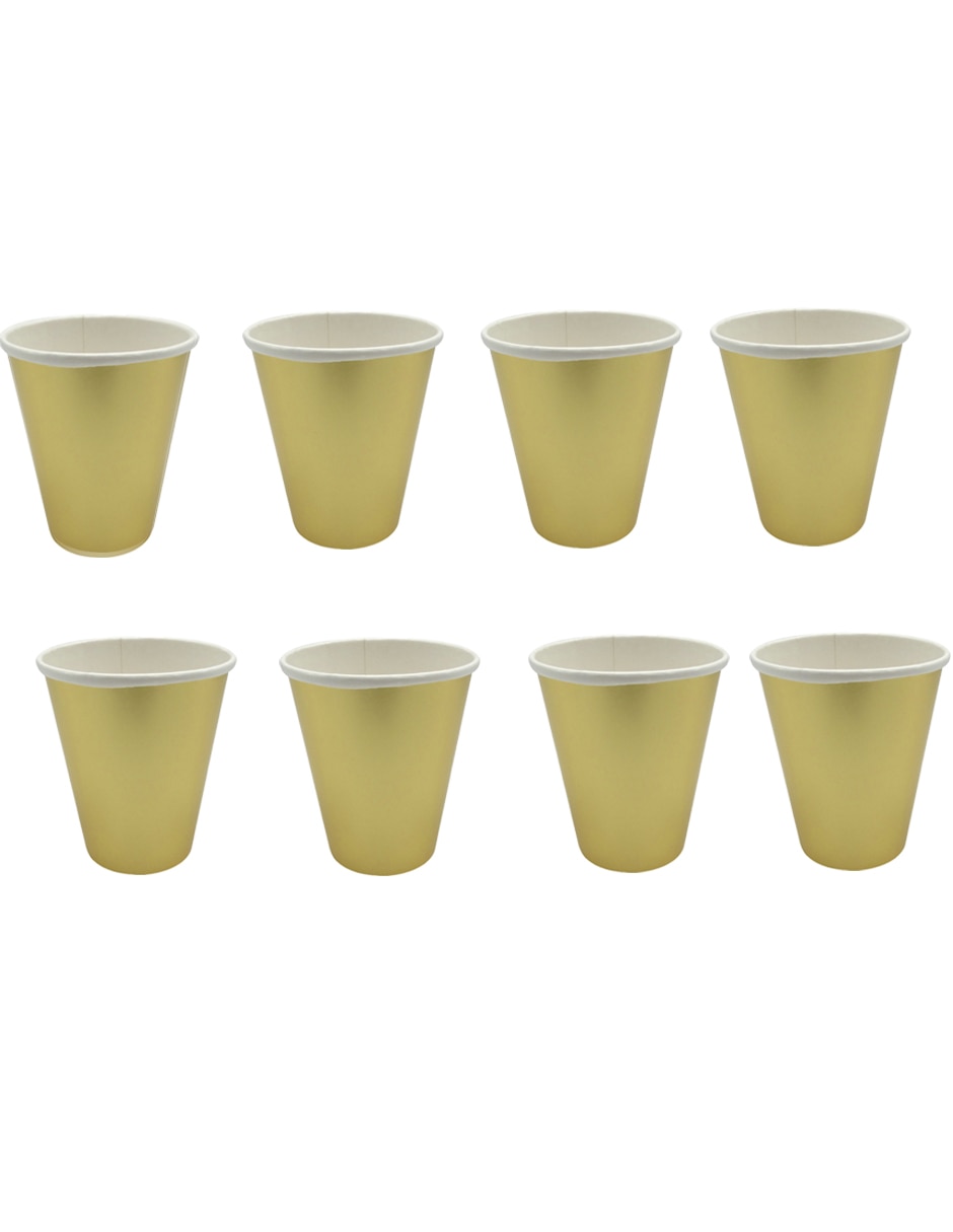 Set vasos Alegria Gold con 8 piezas