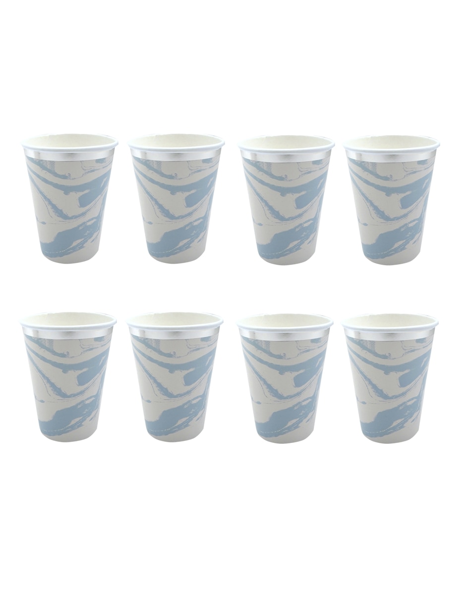 Set de vasos para agua Alegria Acuarela con 8 piezas