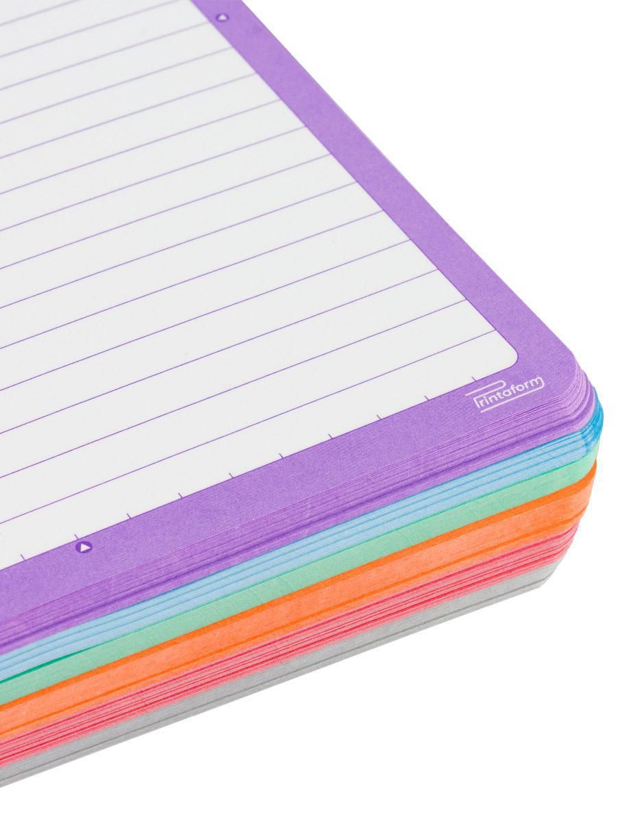 Set libreta hoja a rayas 10