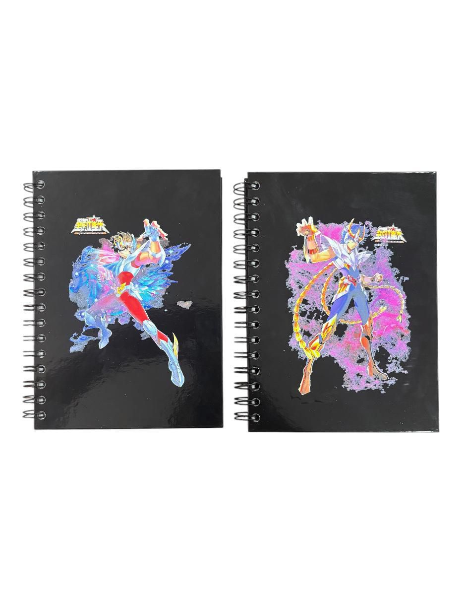 Set libreta Los Caballeros del Zodiaco hoja blanca Set libreta Los Caballeros del Zodiaco hoja blanca