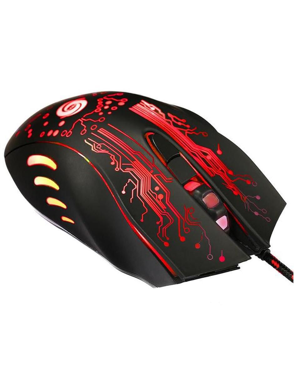 Mouse Gamer Alámbrico glowknight mxglo-001