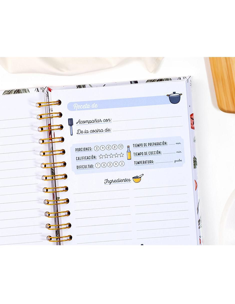 Libreta para recetas