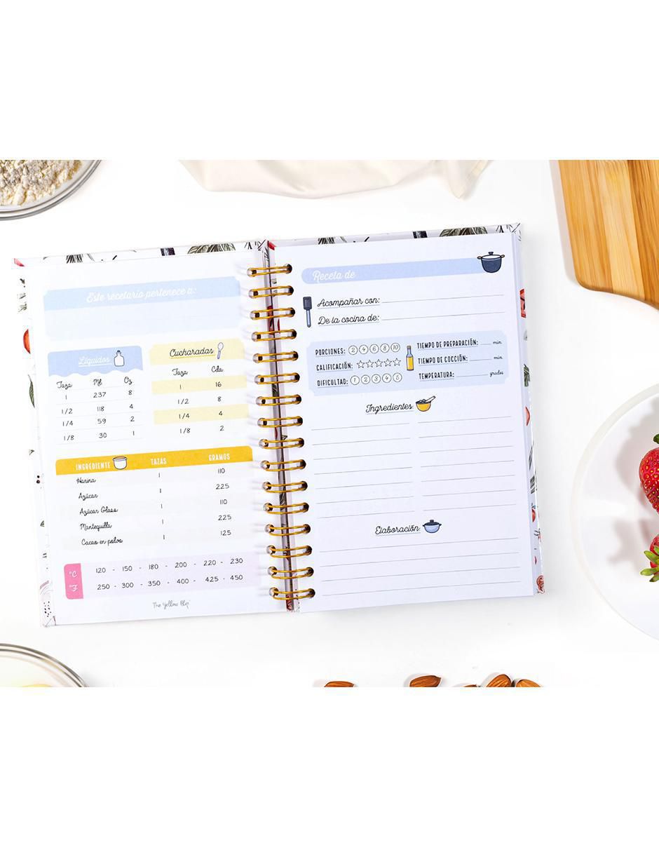 Libreta para recetas