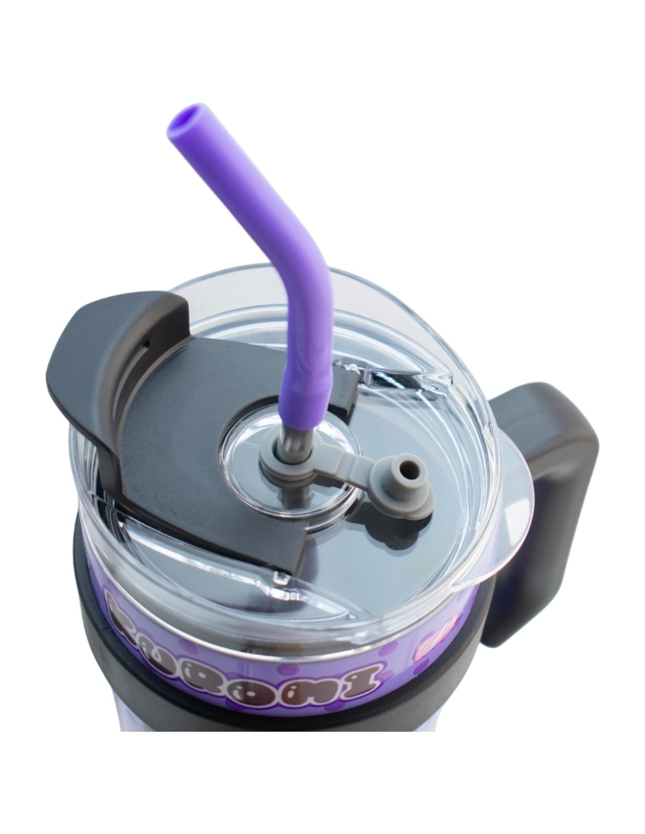 Termo de acero inoxidable Kuromi con tapa rosca 5