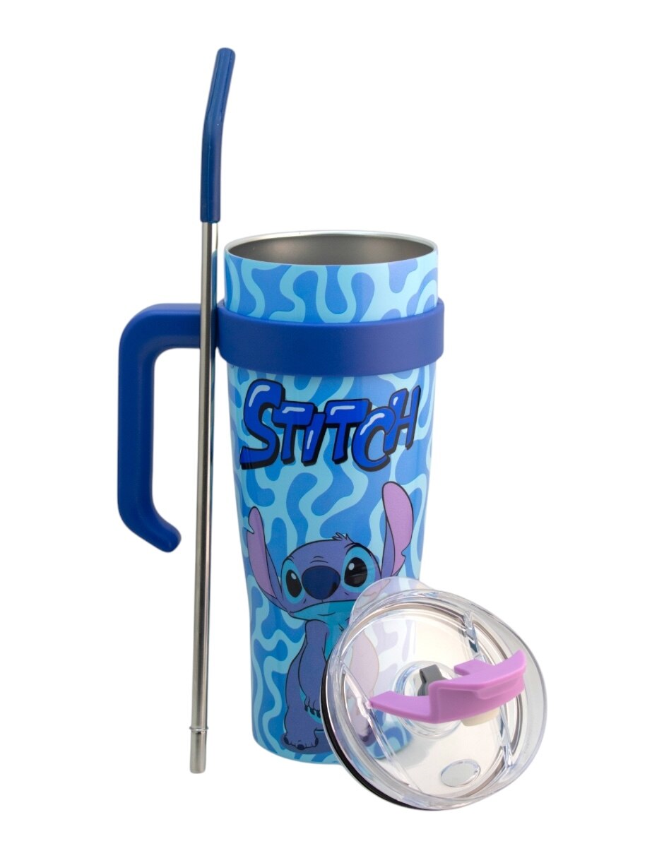 Termo de acero inoxidable Stitch con tapa rosca 3