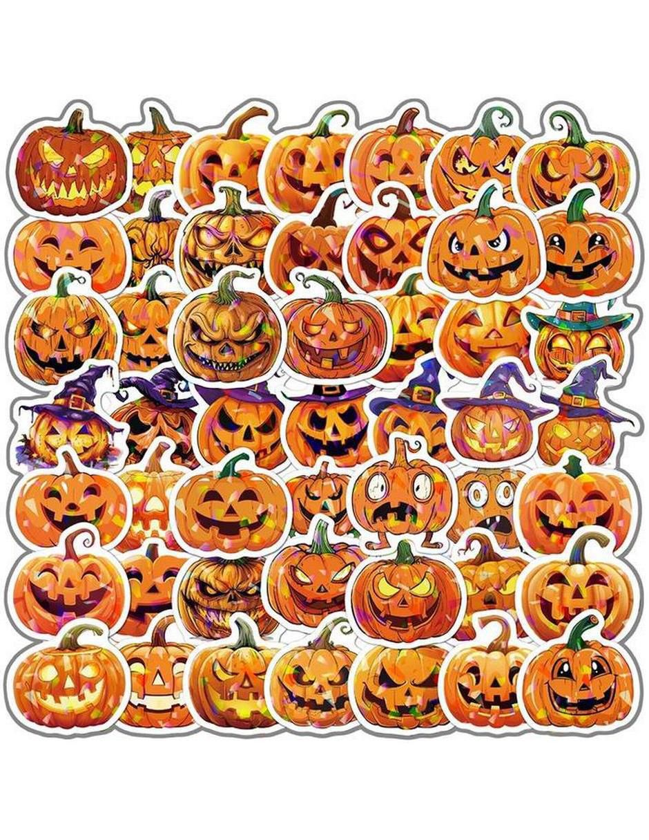 Calcomanía Halloween Pumpkins Calcomanía Halloween Pumpkins