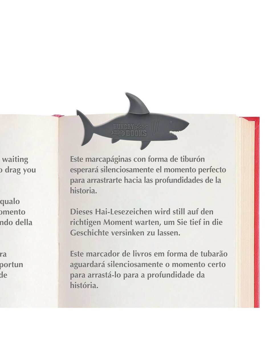 Separador libro extraordinary stationery tiburón