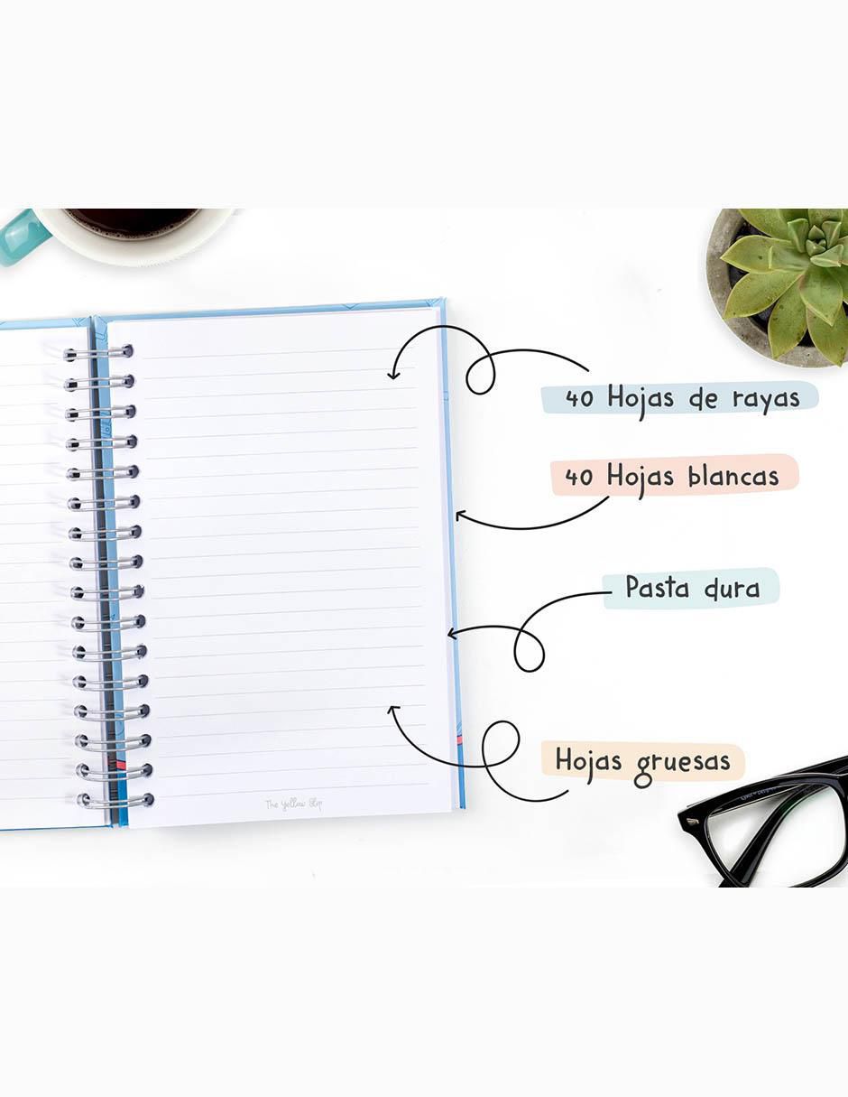 Cuaderno The Yellow Clip a rayas y blanca