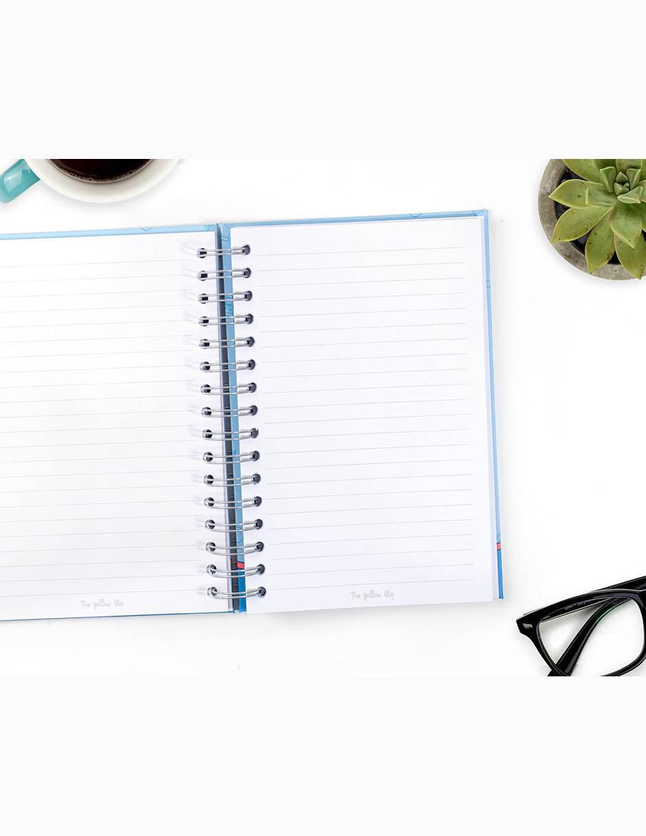 Cuaderno The Yellow Clip a rayas y blanca