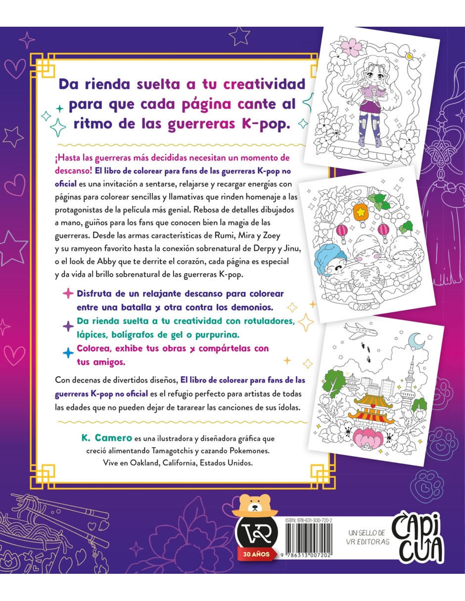 Libro de colorear para fans de las guerreras k-pop 3