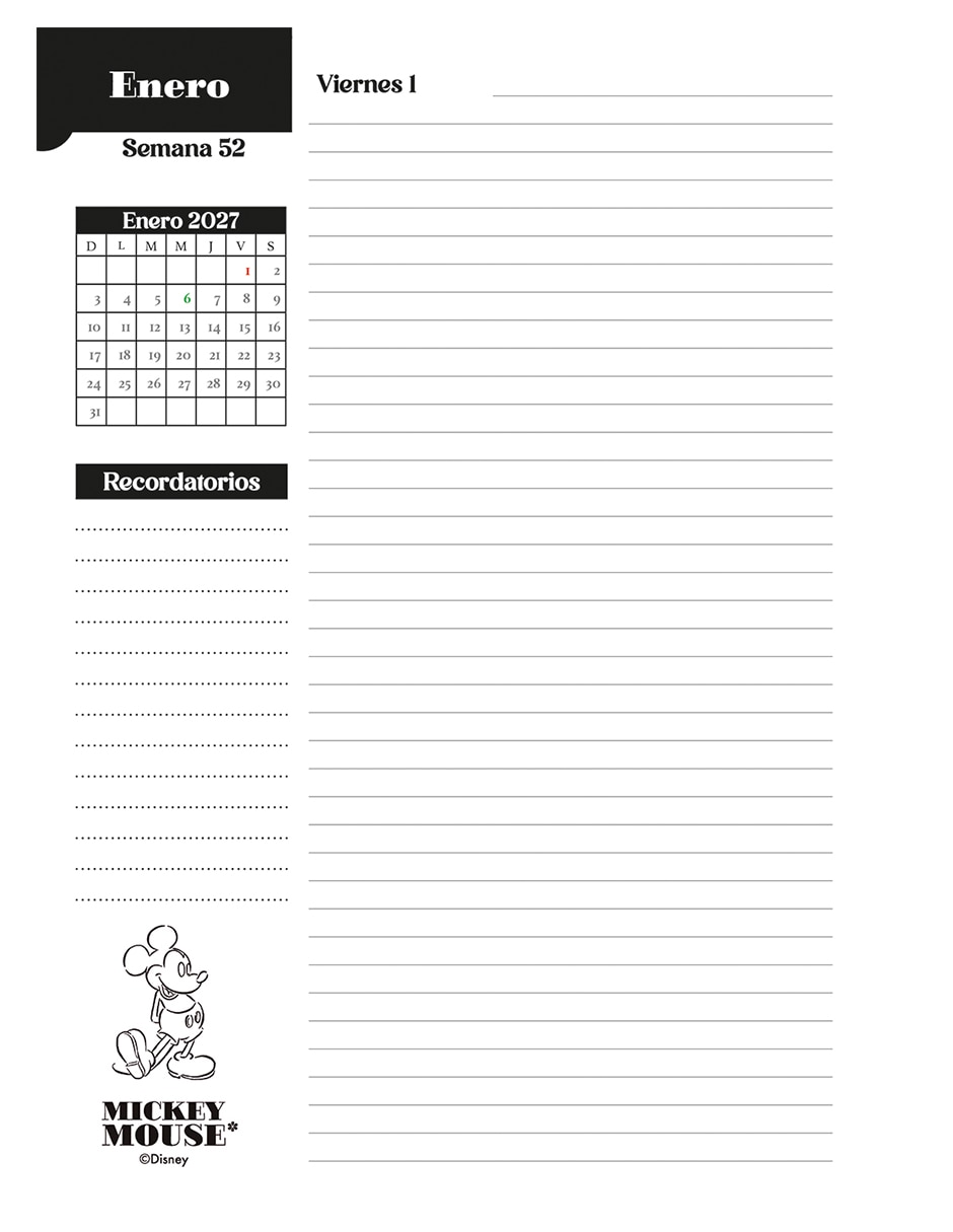 Agenda deluxe mickey 3