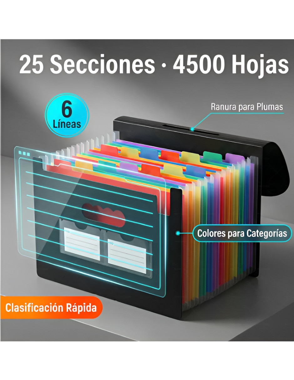 Porta documentos con botón 2