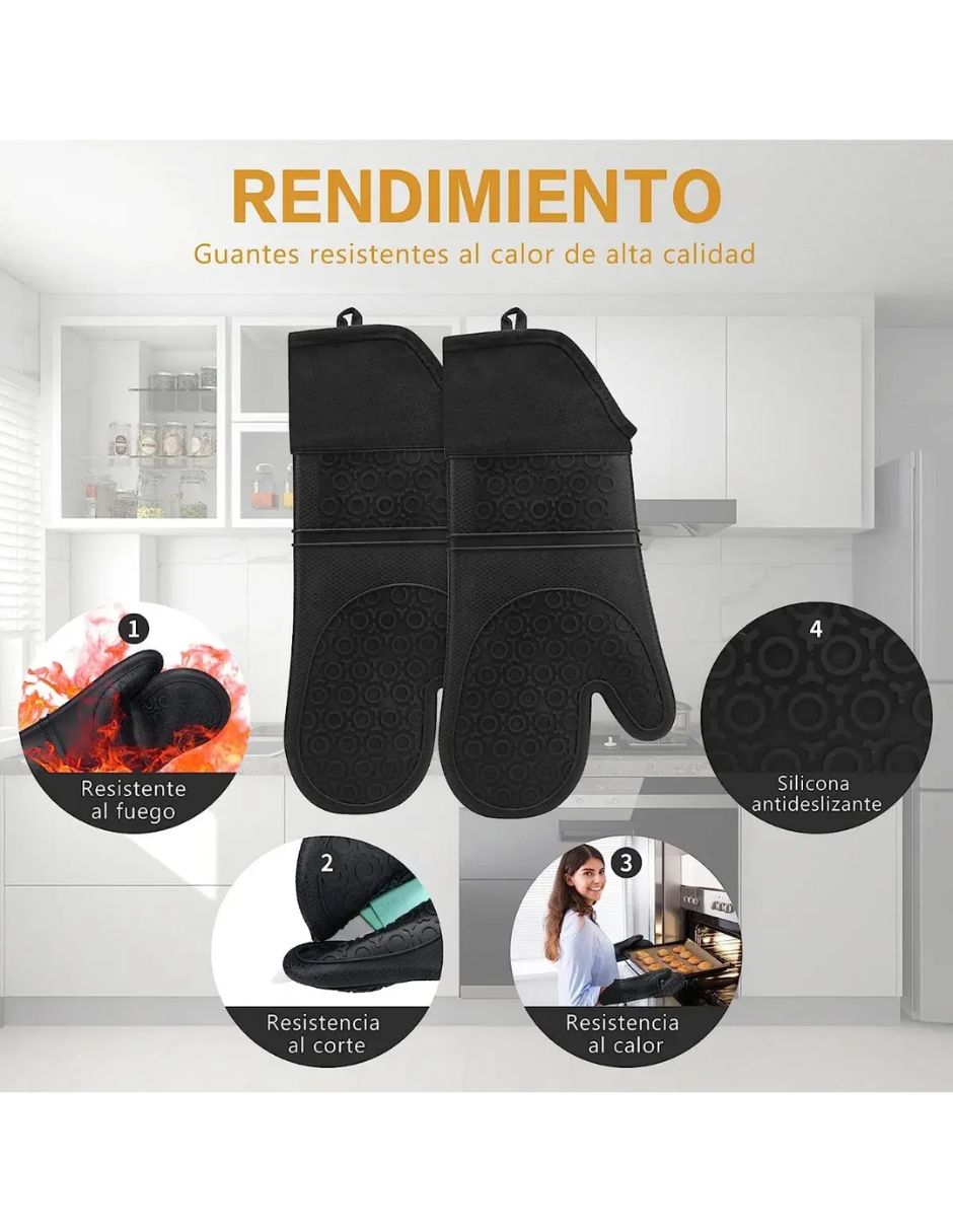 Guantes horno de silicón